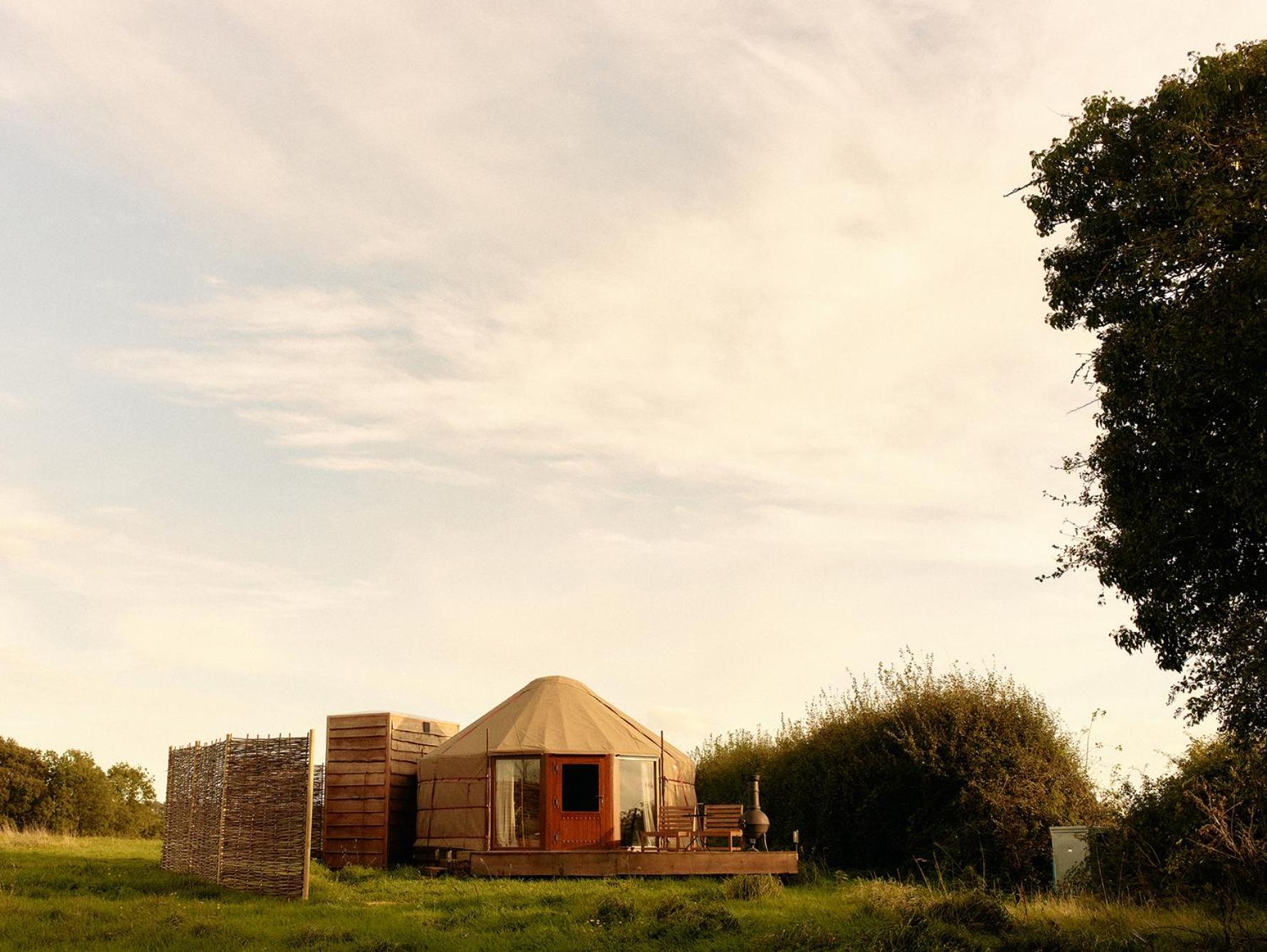 Nature Cabins Hiigher Farm Ditcheat Exterior photo